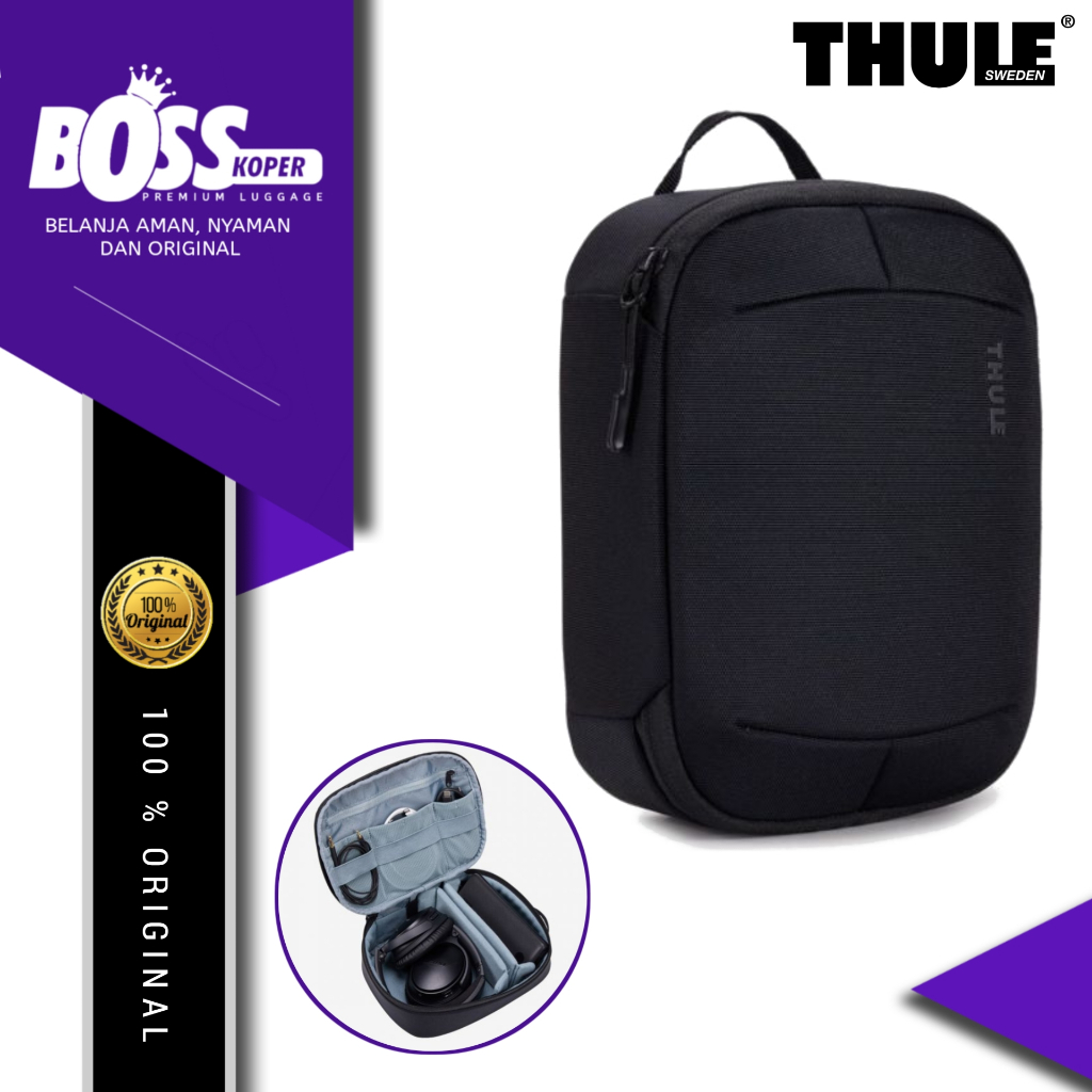 Tas organizer travel THULE tas powerbank headphone elektronik traveling