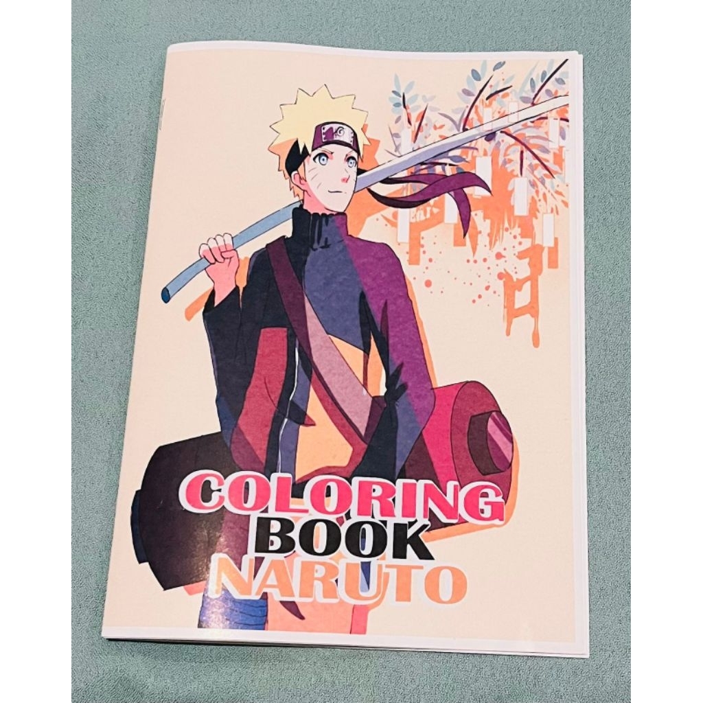 Buku mewarnai Karakter Naruto ukuran A5
