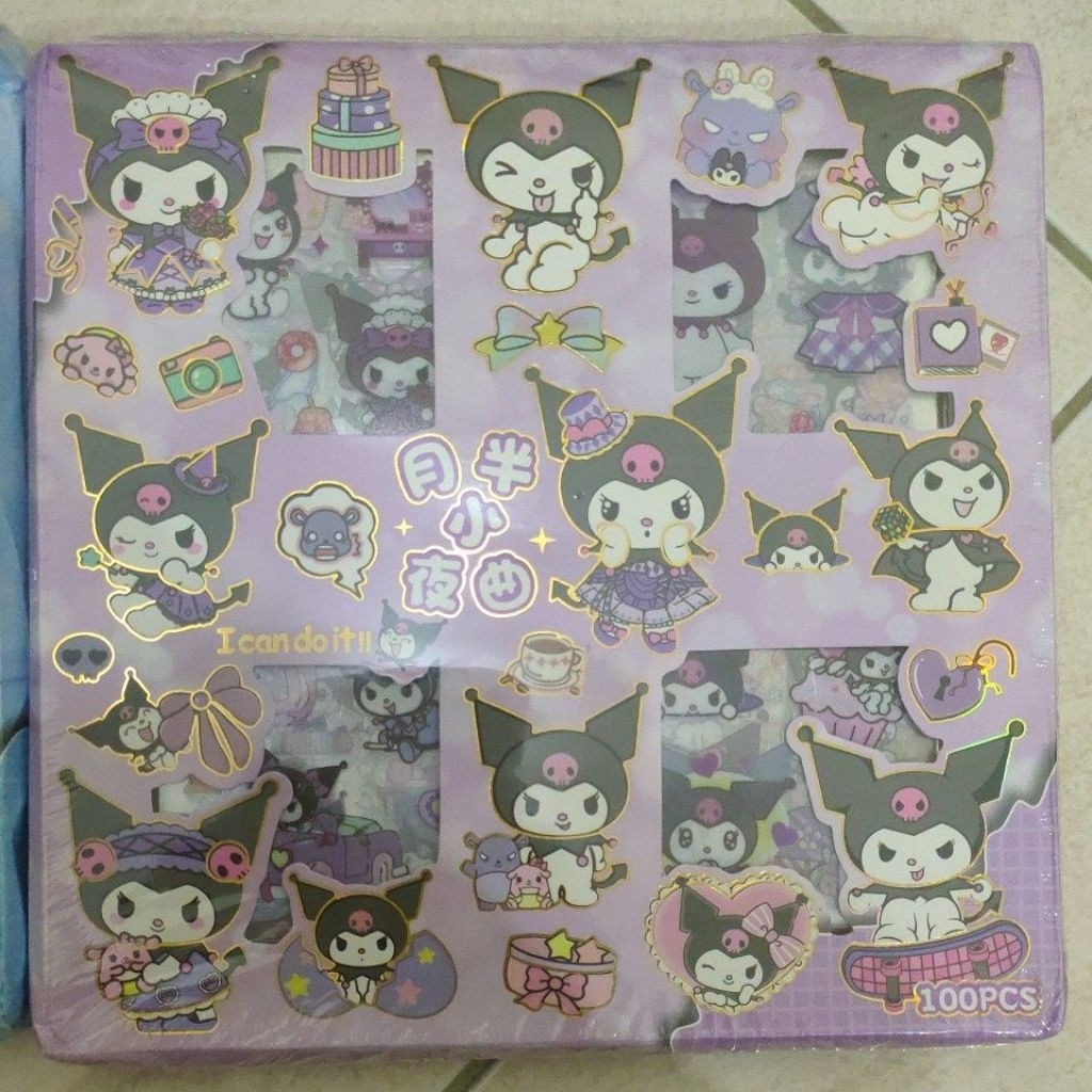 

Sticker 2D Sanrio Kuromi isi 100 pcs