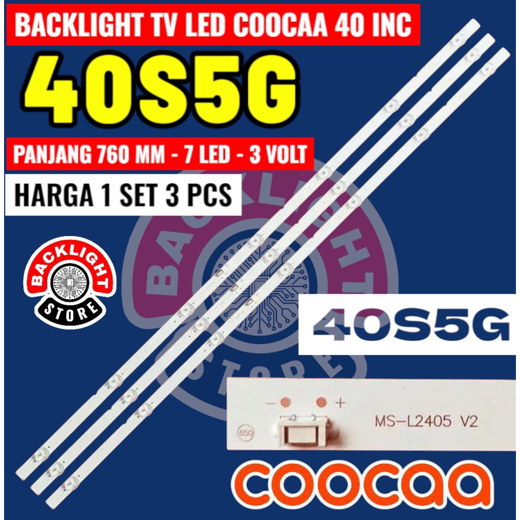 Backlight Tv Led COOCAA 40 inc 40S5G backlight Tv coocaa 40s5g