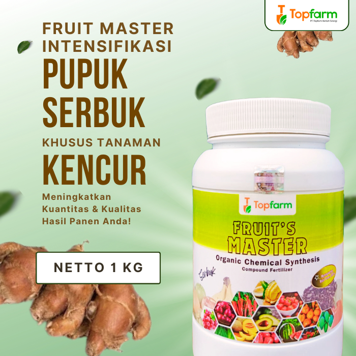Pupuk Serbuk Topfarm / Pupuk Pembesar Buah Kencur / Pupuk Kocor Tanaman Kencur / Pupuk Khusus Buah K