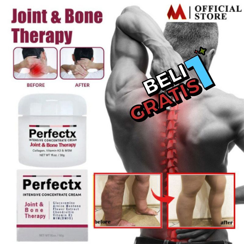 

Beli 1 gratis 1 PERFECTX Cream Joint Bone pain Therapy Cream Terapi Pengobatan Asam Urat