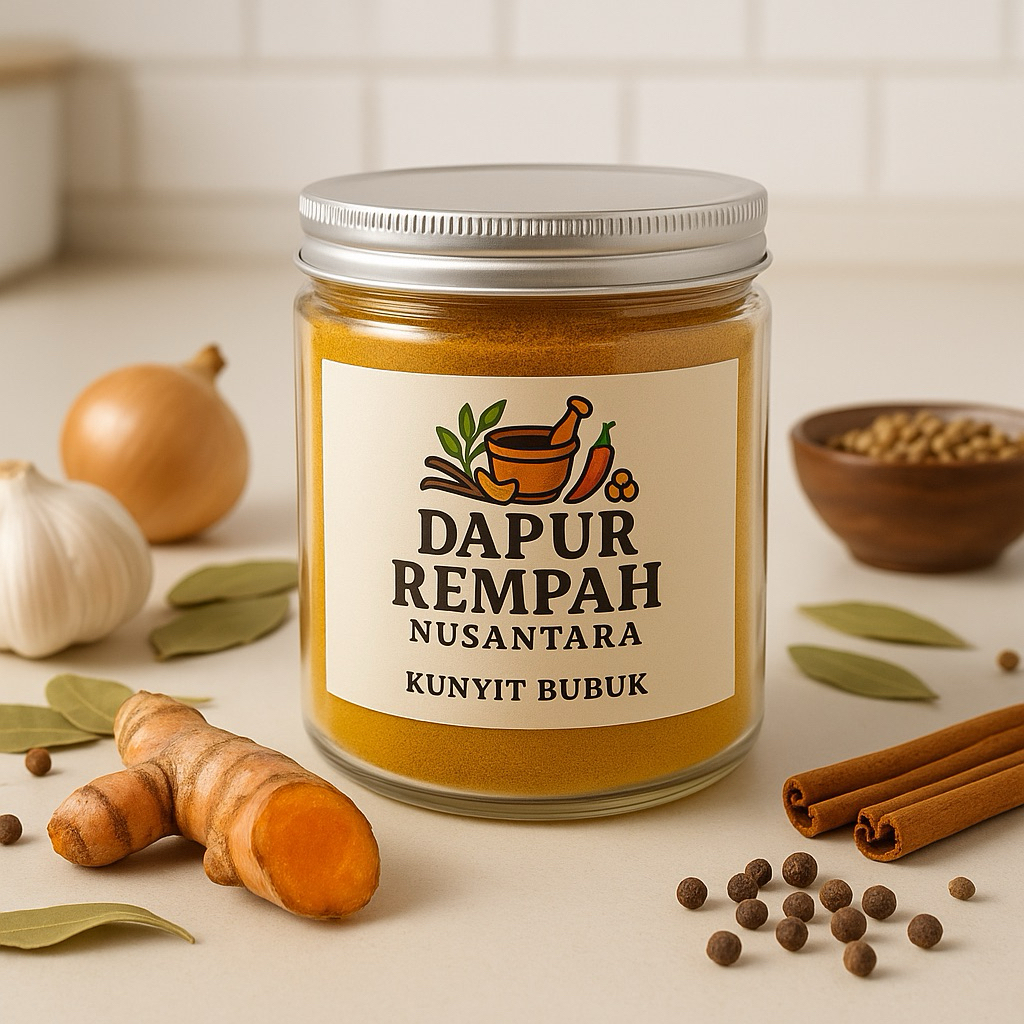 

Kunyit Bubuk 250gr | Bumbu Dapur Rempah Asli | Kunyit Halus Premium untuk Masakan & Minuman Herbal – Dapur Rempah Nusantara adalah bumbu dapur asli dengan kualitas premium
