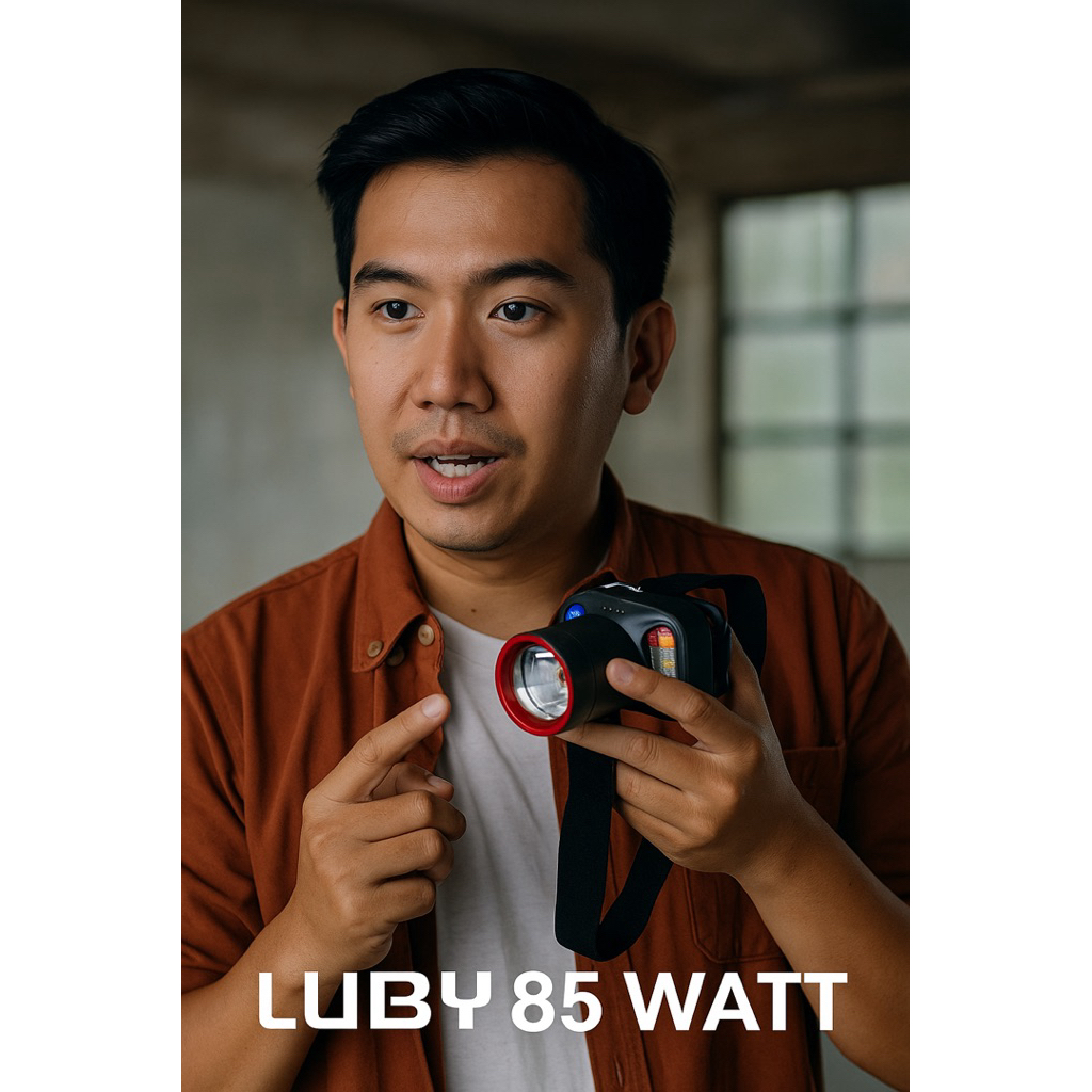 SENTER KEPALA LUBY 85 WATT / 70 WATT L-2925 PRO CAHAYA PUTIH CAHAYA KUNING