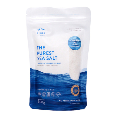 

Pura The Purest Sea Salt Garam Kasar 300 g – Garam Laut Alami Tanpa Bahan Tambahan