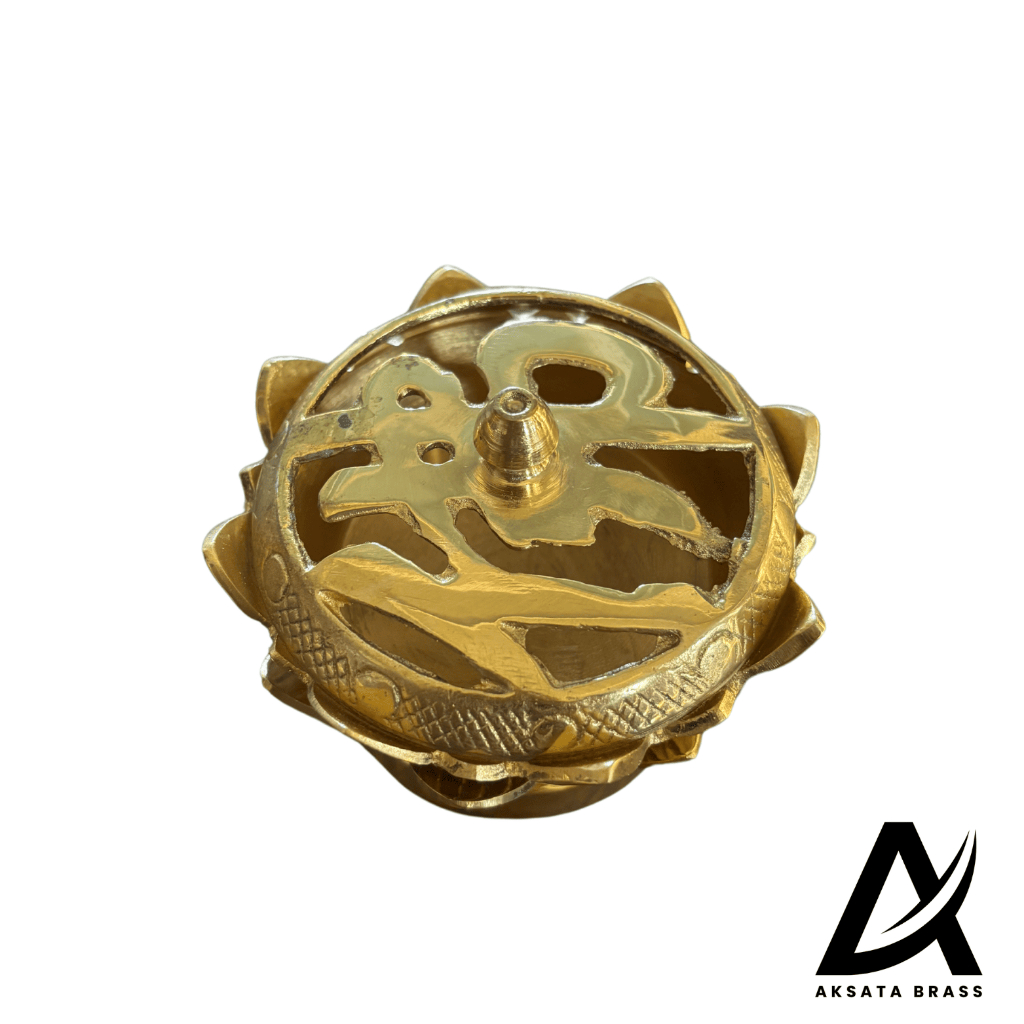 Tempat Dupa Kuningan Motif Latus