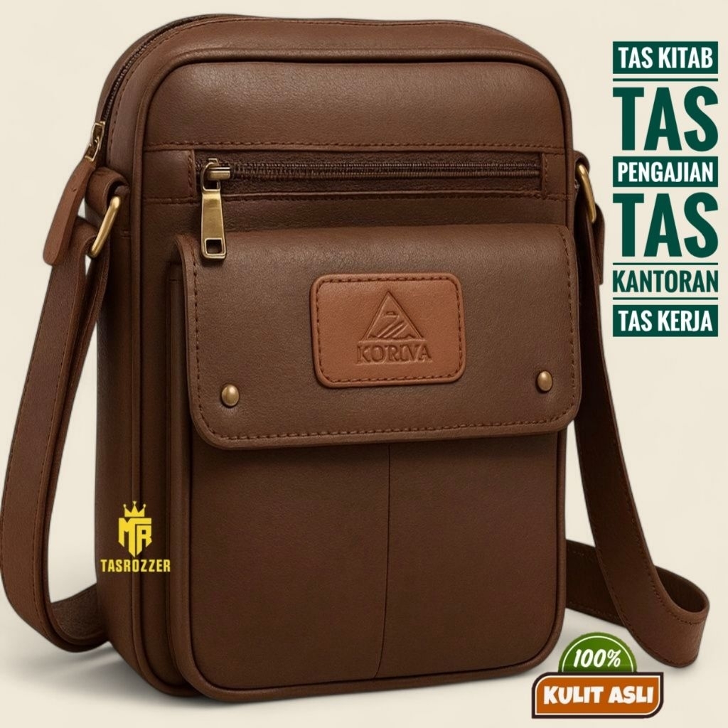 Tas kitab model tutup muat 3 kitab besar