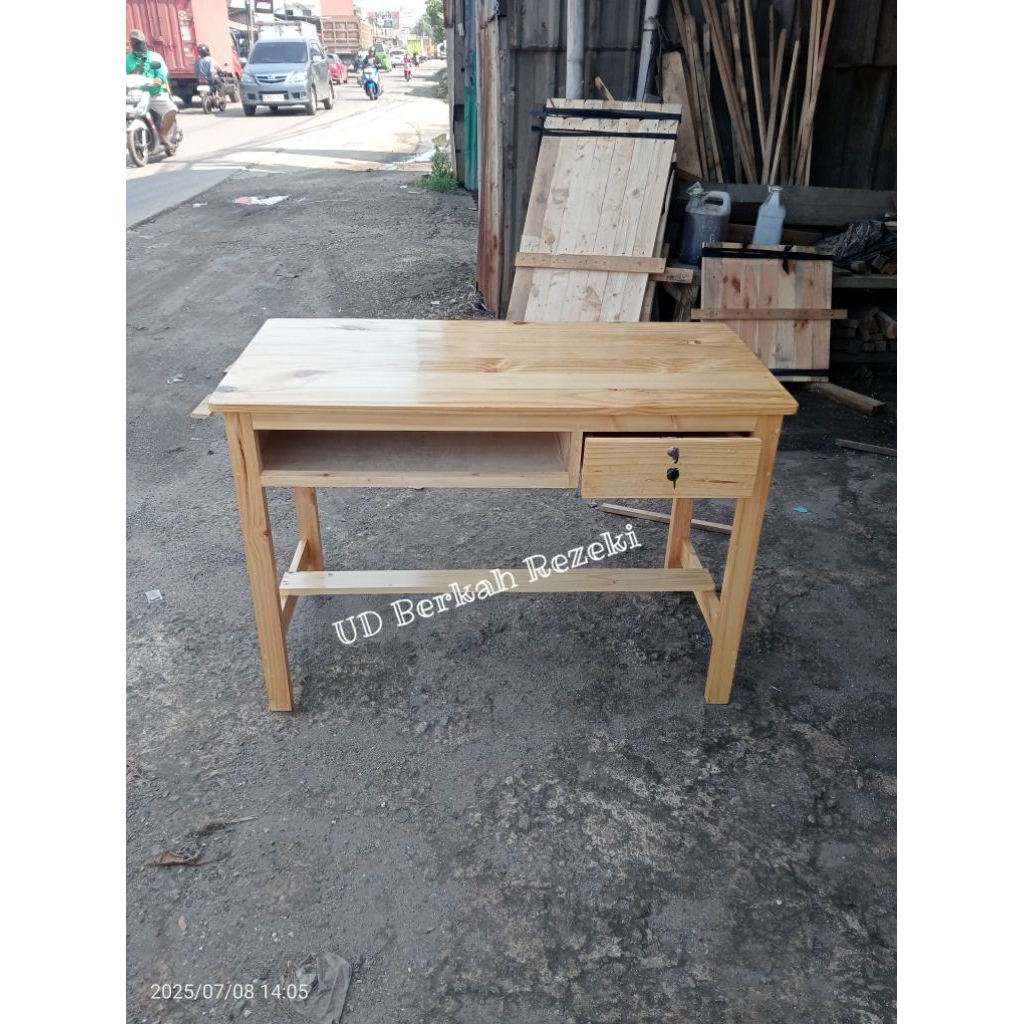 Meja kerja, meja kantor, meja belajar kayu jati belanda