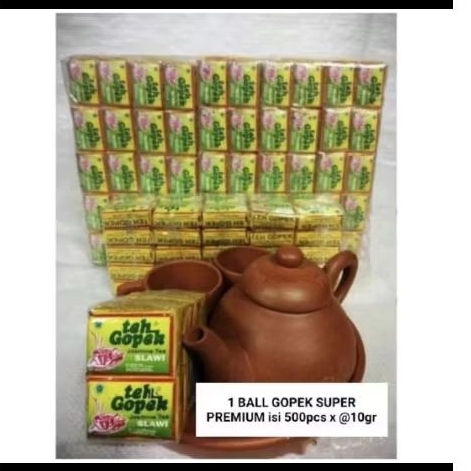 

Teh Gopek Premium 1 slop isi 10 kemasan 9gr