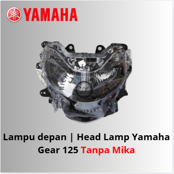 Lampu depan HeadLamp Yamaha Gear 125 (Tanpa Mika)