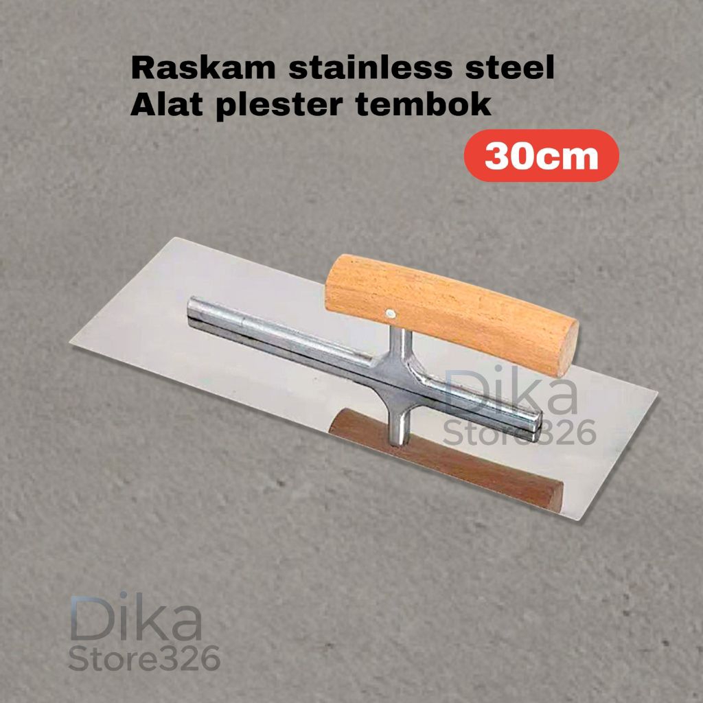 Raskam roskam stainless steel alat skim acian dan plester tembok