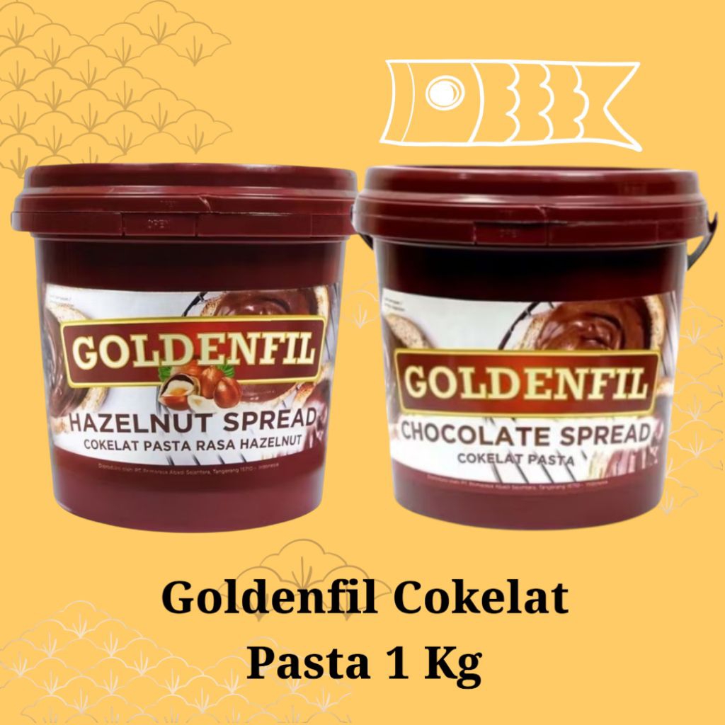 

GOLDENFIL Chocolate Spread / Hazelnut Spread 1 Kg Cokelat Pasta