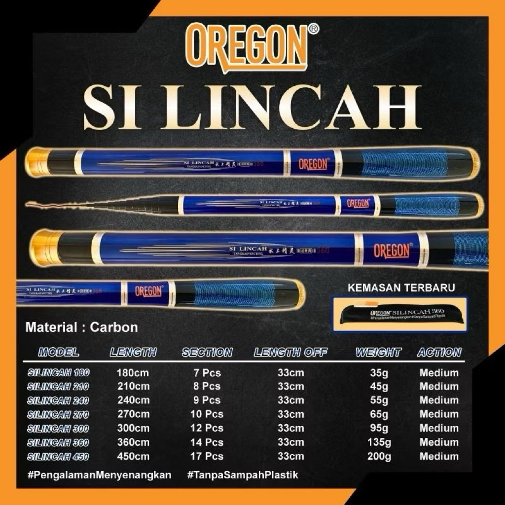 Tegek oregon silincah 240,270,300,360