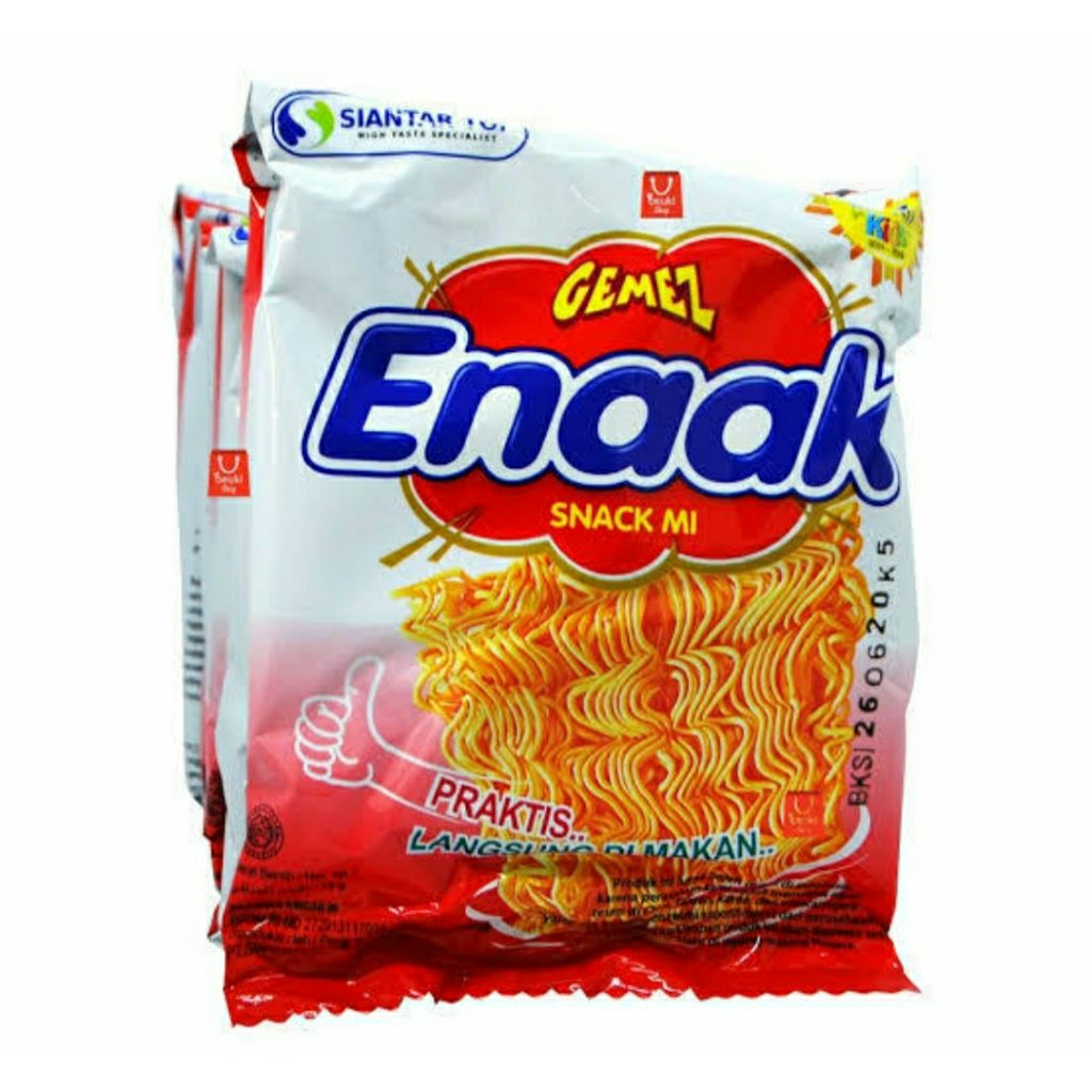 

Mie Gemez Enaak ( isi 10 pcs /16gr )