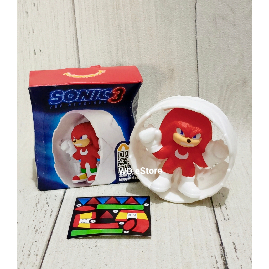 McDonald Happy Meal Toy Sonic 3, Knuckles Roller