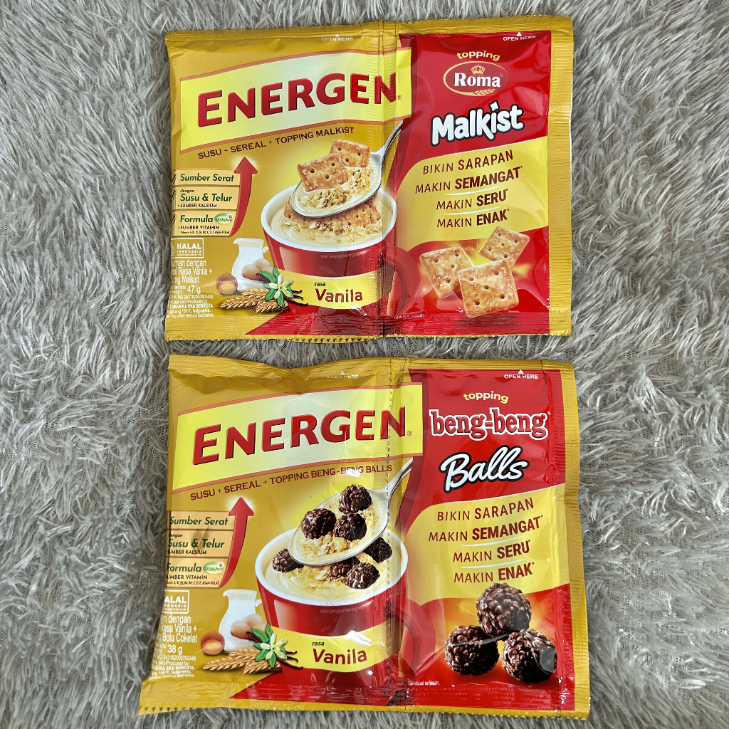 Energen Topping Beng Beng Balls Malkist Minuman Susu Sereal Rasa Vanilla Toping Beng-Beng Bola Cokla