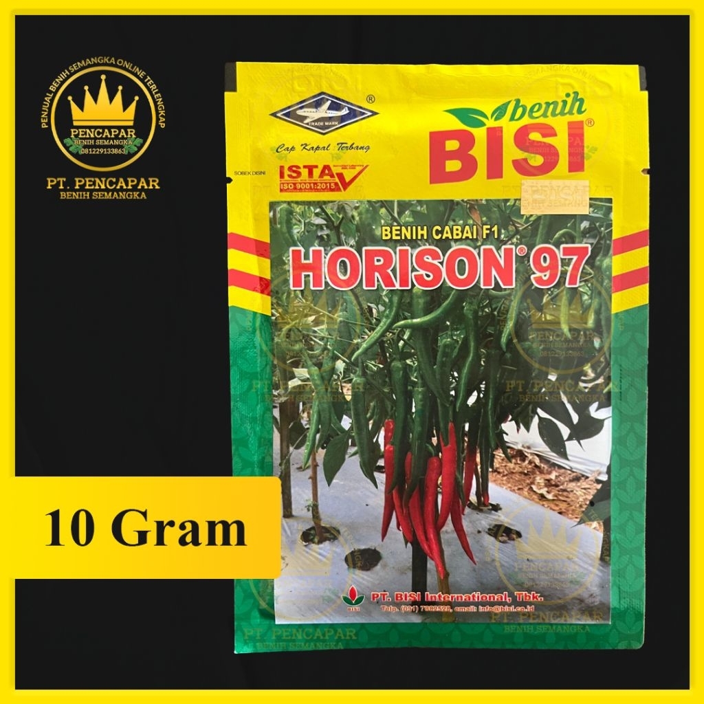 benih cabai HORISON 97 isi 10gram