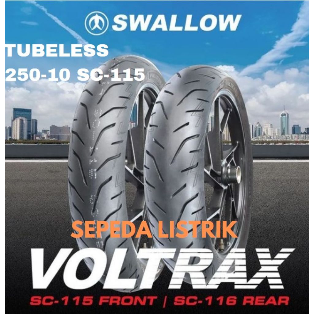 Ban Swallow VOLTRAX SC-115 Front / SC-116 Rear Tubeless Sepeda Listrik