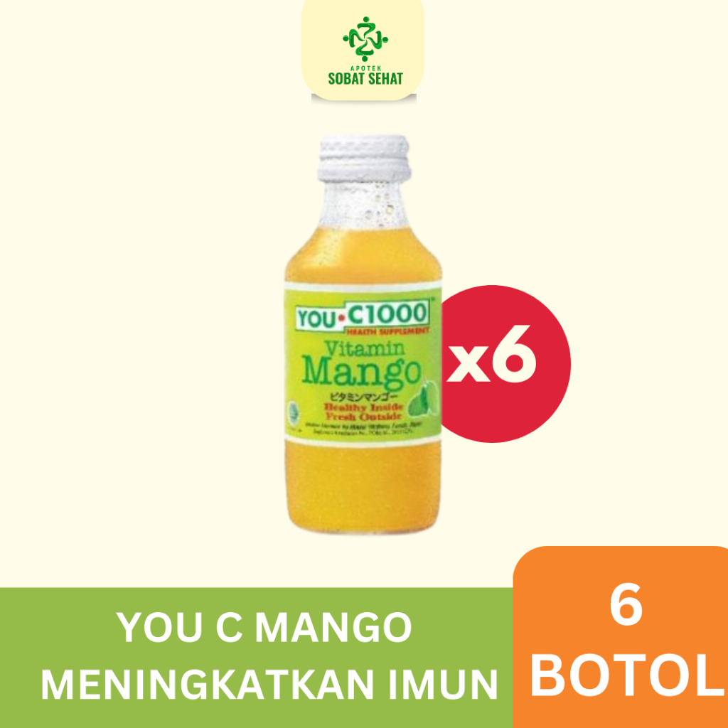 

[6 BOTOL] YOU C1000 Mango 6 Botol @140 ml