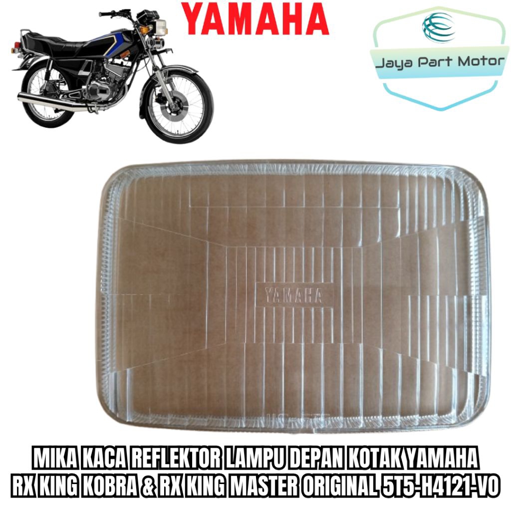 Mika Kaca Reflektor Lampu Depan Kotak 5T5 Yamaha Rx King Kobra Rx K Rx King Master Rx king lama Orig