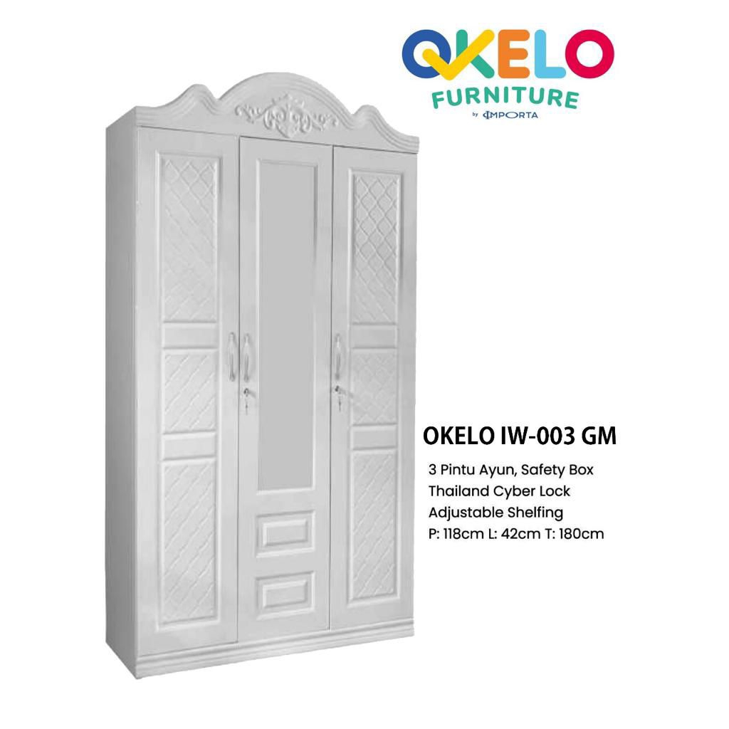 LEMARI BESI 3 PINTU OKELO LW-003GM