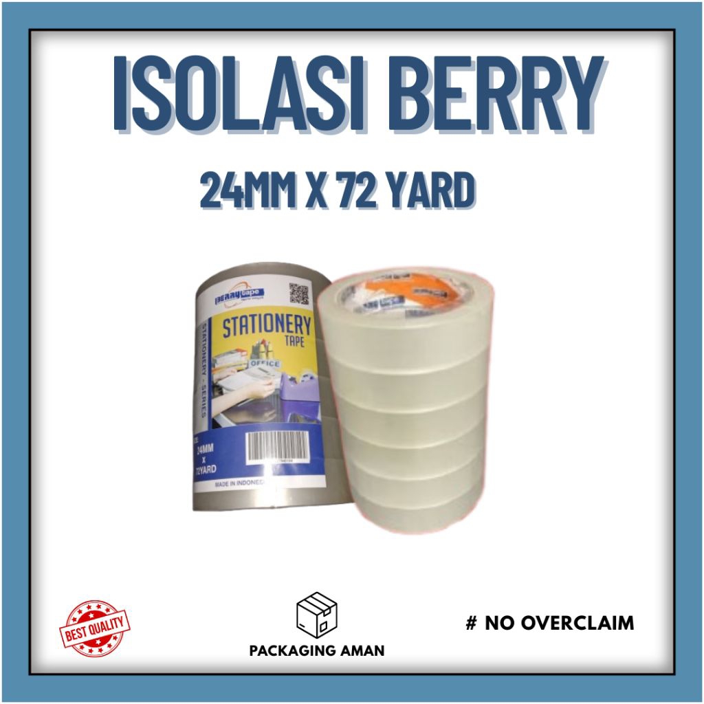 

ISOLASI LAUNDRY BERRY 24 BERRY - ISOLASI BERRY BENING 1 INCH