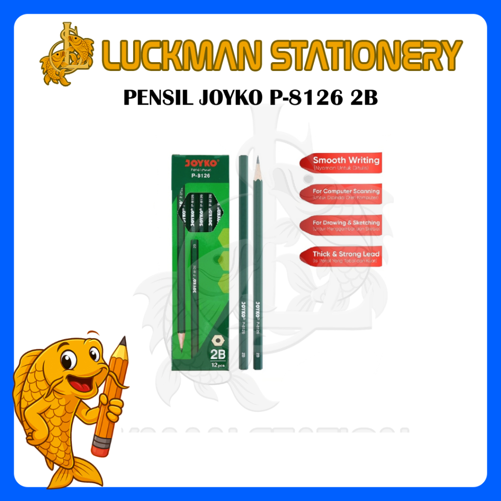 

LUCKMAN STATIONERY - PENSIL JOYKO P-8126 2B