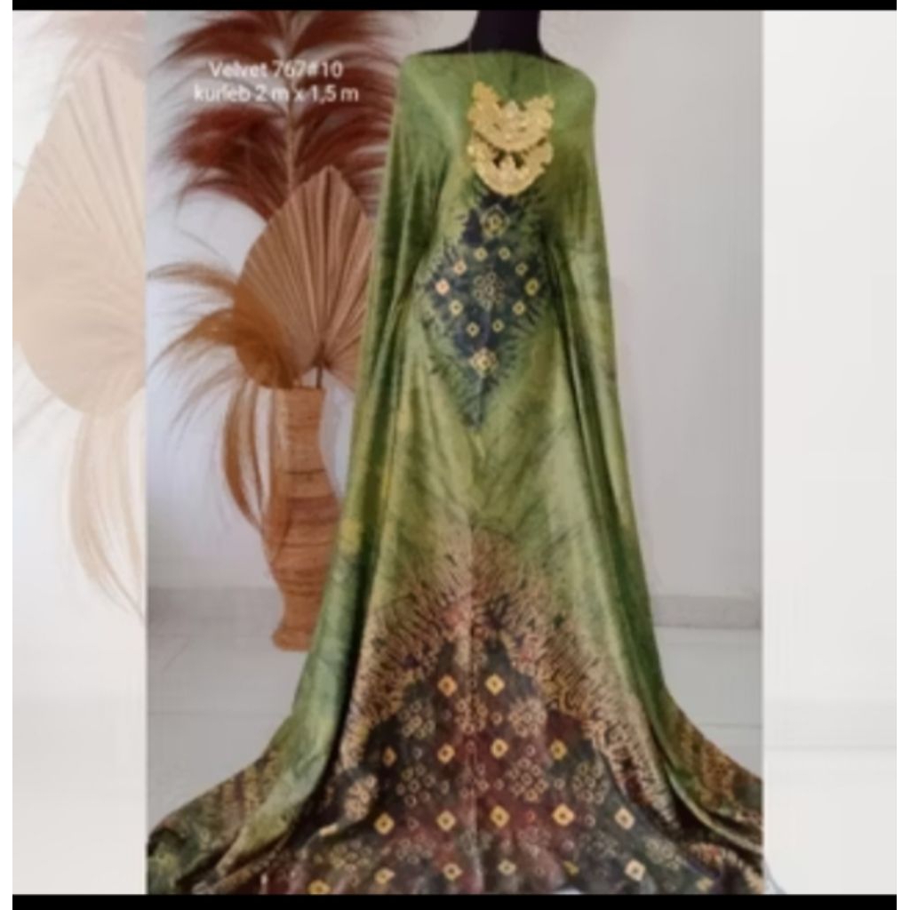 kain jumputan asli celupan palembang