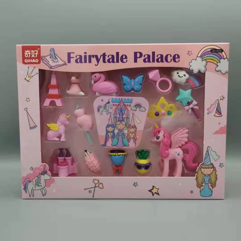 

8222 Set Eraser Penghapus Fairytale Palace Souvenir Gift Anak