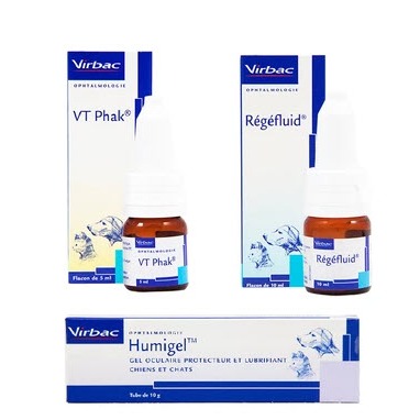 VIRBAC VT PHAK REGEFLUID HUMIGEL PET EYE CARE OBAT MATA ANJING