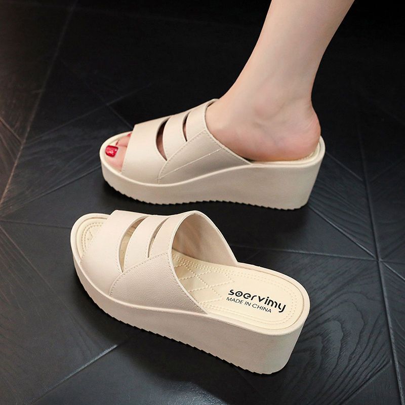 Sandal Wanita Jelly Korea Sendal Wedges Tebal Empuk EVA 2025