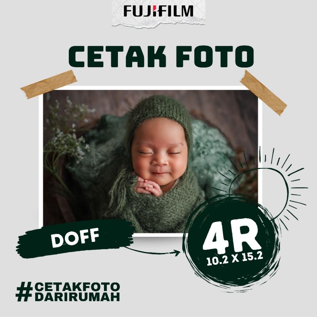 CETAK FOTO 4R DOFF FUJIFILM KUALITAS LAB