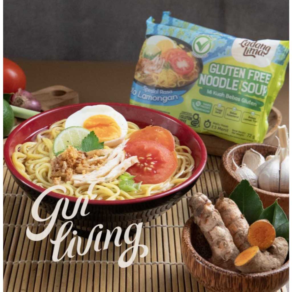 

Mie Instan Soto Lamongan Gluten Free Noodle Mi Instant Ladang Lima