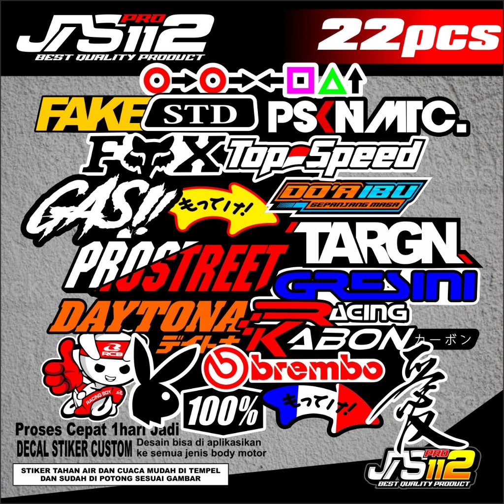 

Stiker tempel stiker brand racing stiker highquality stiker tempel