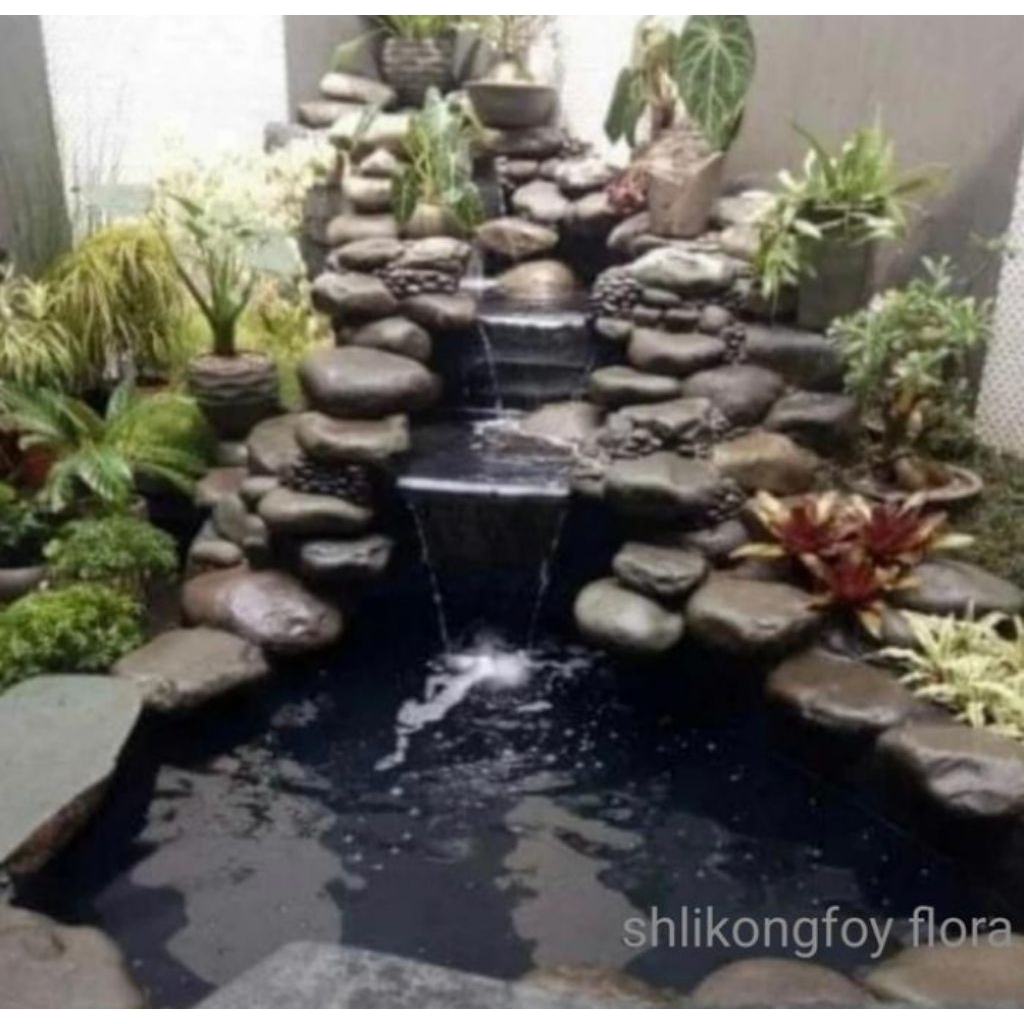 KOLAM KOI MODEL BATU2AN NATURAL