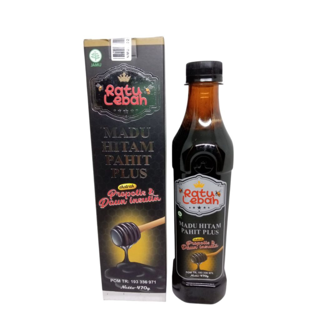 

madu hitam pahit plus extrak propolis dan daun insulin ratu lebah