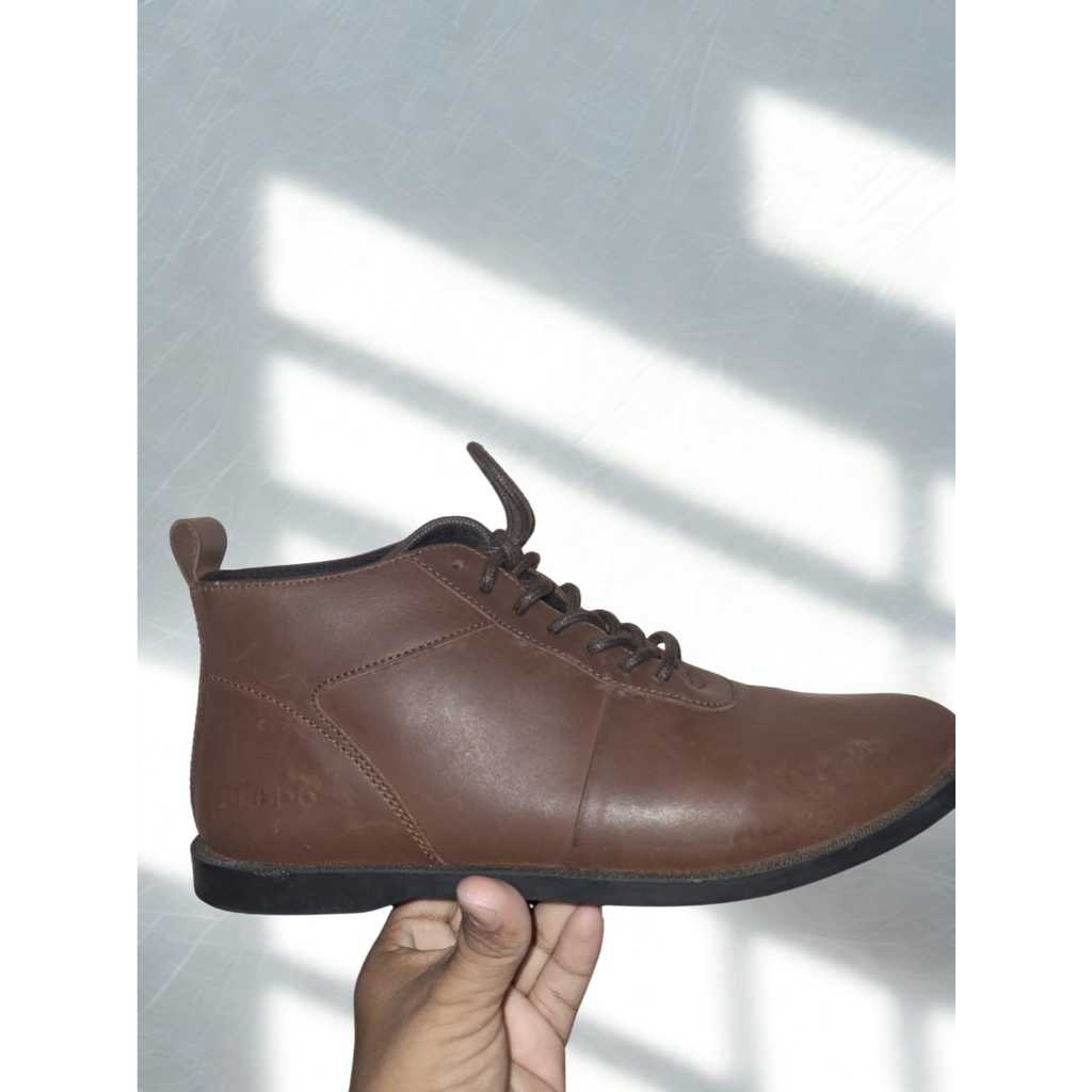 Sepatu Boots Brodo Original Pria – Casual Kulit Sintetis Cokelat