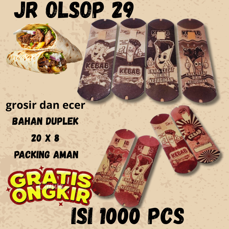 

isi 1000 lembar craft mini .duplek mini ivory mini bungkus kebab ..grosir ecer