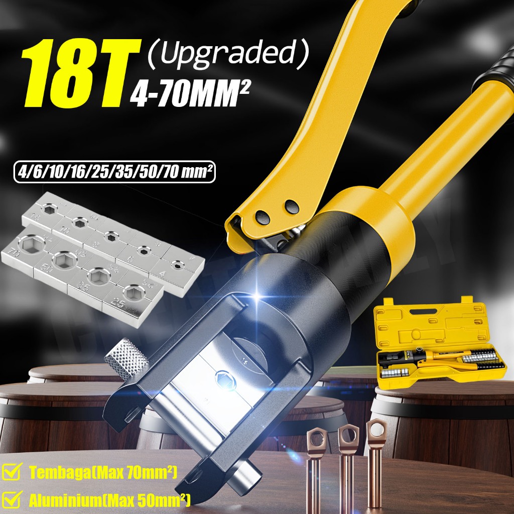 Creatorally Tang Skun Kabel Tang Lurus Yqk-70 Tang Crimping Hidrolik Manual Hidrolik Tang Skun