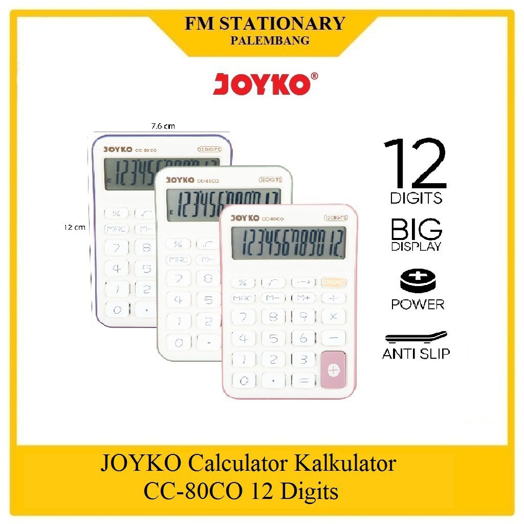 

Kalkulator Joyko CC-80CO 12 Digits