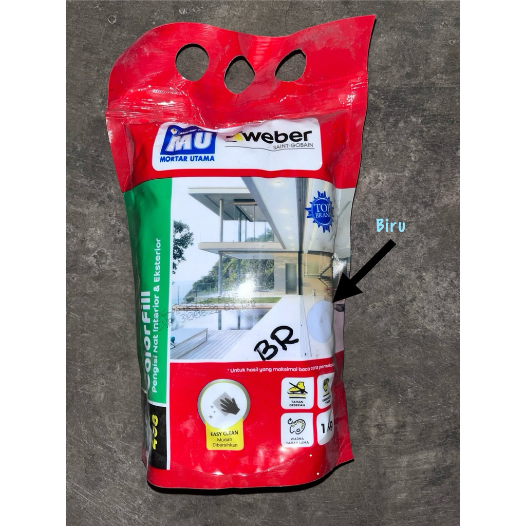 Semen Warna BIRU MU Semen Pengisi Nat Keramik