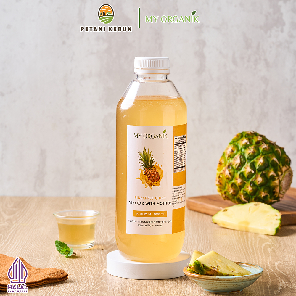 

My Organik Cuka Nanas Pineapple Vinegar 100% Murni Organik Fresh With Mother 1 Liter Termurah