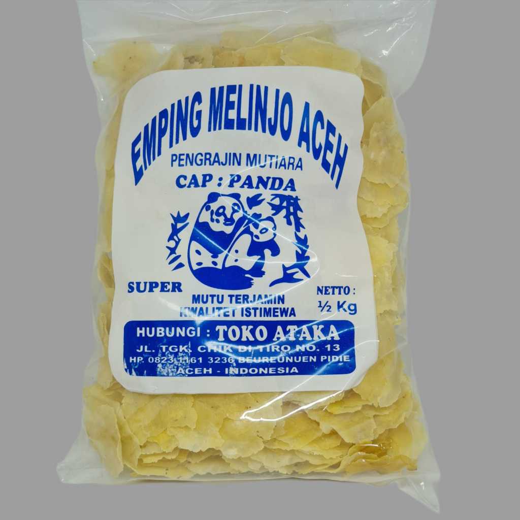 

Emping melinjo mentah grade A super tipis asli Aceh 500gram