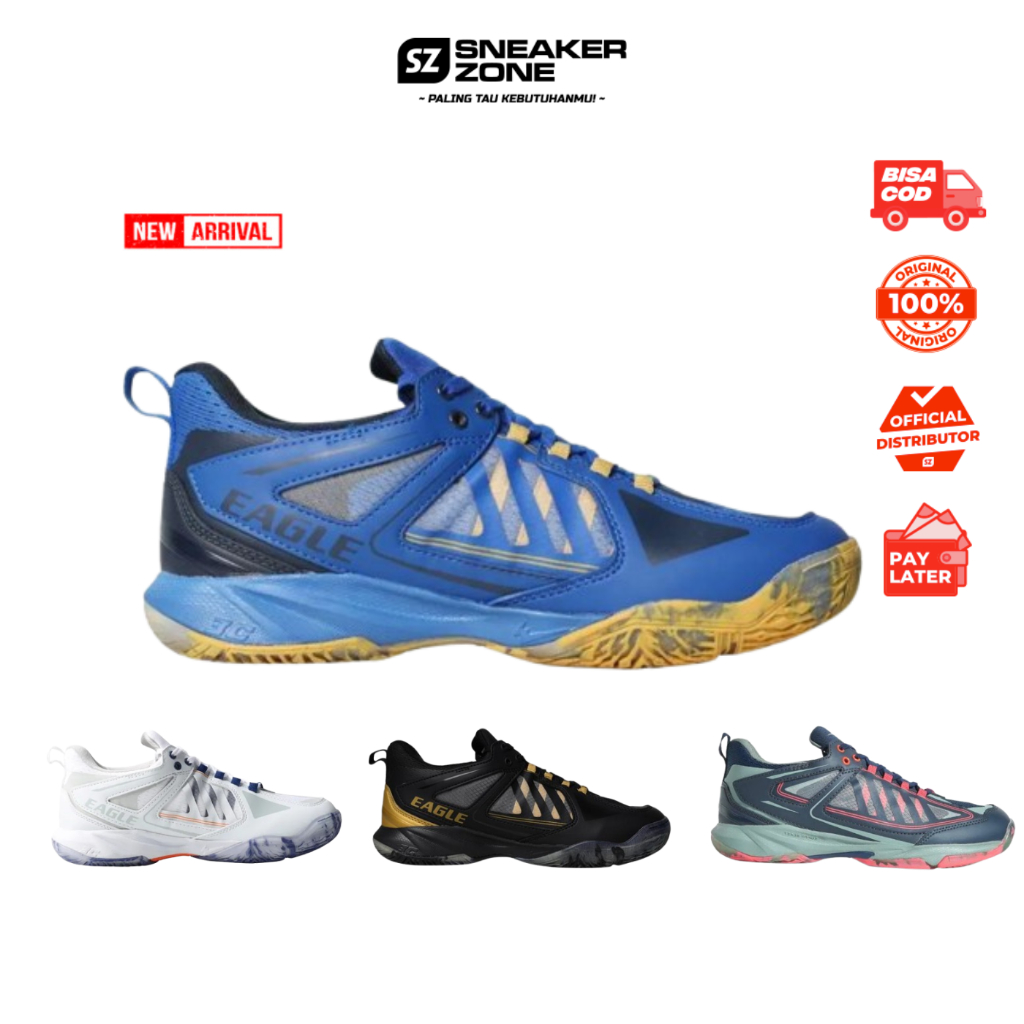 CUCI GUDANG SEPATU BADMINTON EAGLE PNR PRIME - SEPATU OLAHRAGA - BADMINTON
