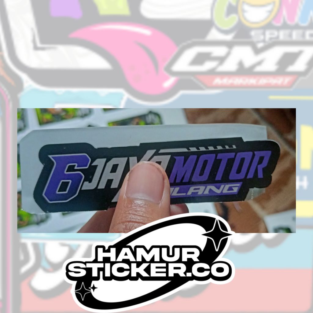 sticker 6jaya motor stiker bengkel bekring abakura
