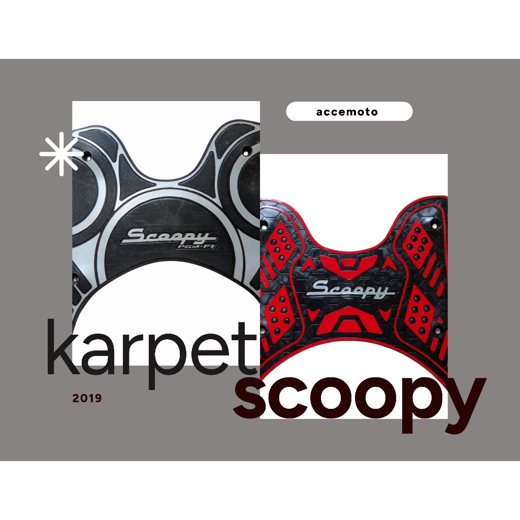 Aneka karpet motor scoopy 2019 pijakan kaki motor HONDA SCOOPY