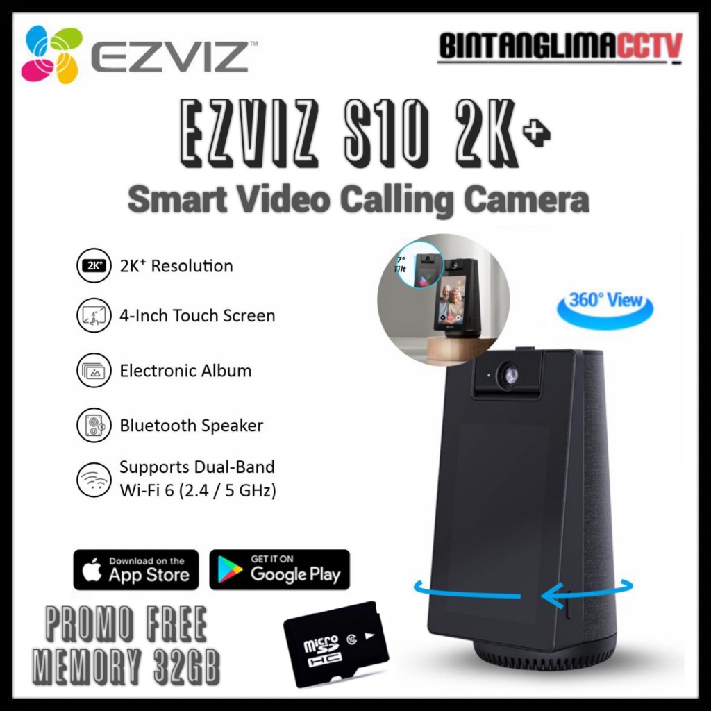 Ezviz S10 4MP 2k+ Smart Home Video Calling Camera