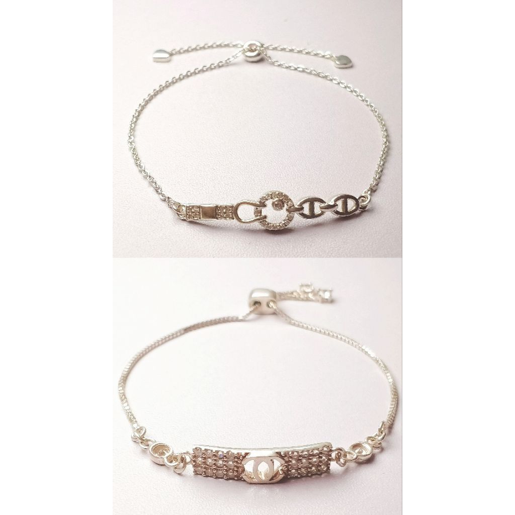 Gelang Perak Rantai Serut/Perak 925/Perak Asli/Gelang Serut Terbaru/Gelang Serut Wanita Dewasa/Lapis