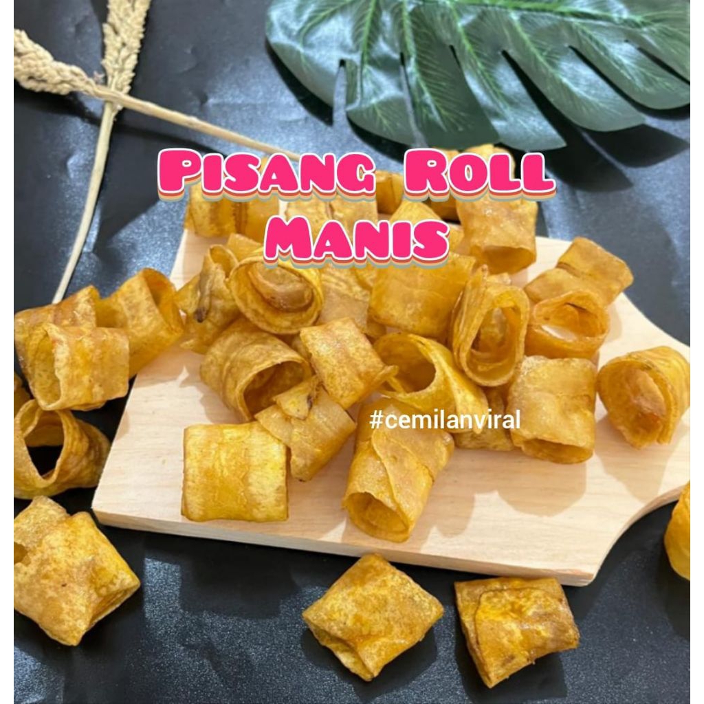 

Cemilan Viral Keripik Pisang Roll Buah Pisang Kripik Pisang Banana Roll Buah Frying Fry Crispy Renyah Manis