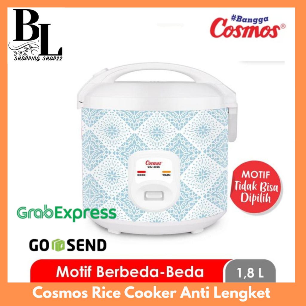Cosmos Rice Cooker Anti Lengket CRJ-3305 Magic Com